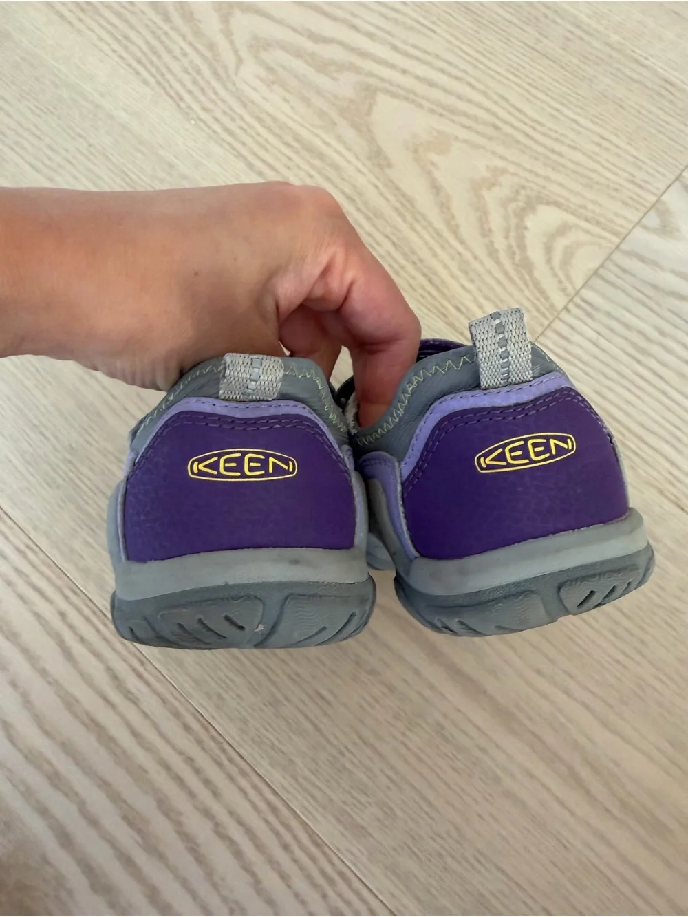 KEEN Knotch Hollow Hook Loop Bungee Washable Hiking Sneaker Purple Toddler Sz 13